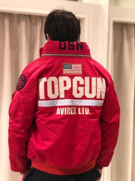 「アイテム（ミリタリージャケット、レッド系）」を使った、RIKUさん（メンズ・177cm）の夏コーディネート