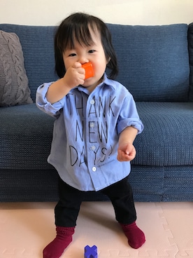 saku*さん（キッズ・60cm）の冬コーディネート