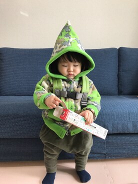 「みどり」｜「アイテム（その他）」を使った、saku*さん（キッズ・60cm）の春コーディネート