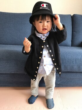 saku*さん（キッズ・60cm）の春コーディネート