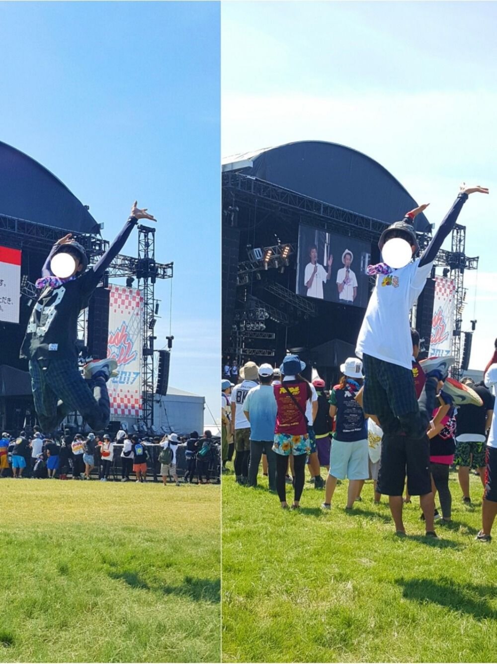 「RUSH BALL、今年も飛んできた、飛びすぎ、夏フェス、ただそれだけの投稿、普通の投稿も時間あったらします」｜「RUSH BALL🙌🙌🙌のアイテム（その他、レッド系）」を使った、おーはしくんさん（メンズ・173cm）の夏コーディネートの1枚目の写真