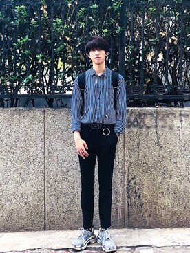 「DW（ディーダブリュー）のアイテム」を使った、1.26JRさん（メンズ・178cm）の夏コーディネート