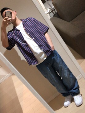 「MARITHE + FRANCOIS GIRBAUD（マリテフランソワジルボー）のアイテム（パンツ）」を使った、mikkun_8888さん（メンズ・167cm）の春コーディネート
