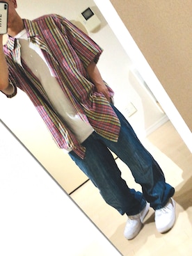 「MARITHE + FRANCOIS GIRBAUD（マリテフランソワジルボー）のアイテム（パンツ）」を使った、mikkun_8888さん（メンズ・167cm）の夏コーディネート