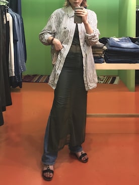 「シアーワンピース」｜「アイテム（腕時計）」を使った、miyata mai.さん（レディース・165cm）の夏コーディネート