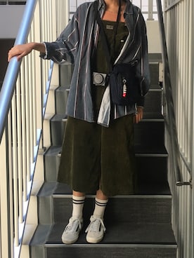 「CHUMS（チャムス）のアイテム（その他）」を使った、yu wen shenさん（レディース・171cm）の秋コーディネート