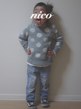 nico☻さん（キッズ・90cm）の冬コーディネート