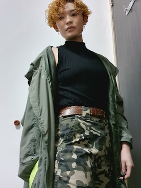 「PULL&BEAR（プルアンドベア）のアイテム（マウンテンパーカー）」を使った、ryuusaさん（レディース・168cm）の夏コーディネート