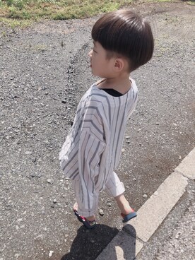 「ZARA KIDSのアイテム」を使った、k__m__さん（メンズ・110cm）の夏コーディネート