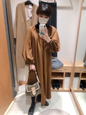 「FENDI」｜「アイテム（その他アウター）」を使った、akanepommさん（レディース・158cm）の冬コーディネート