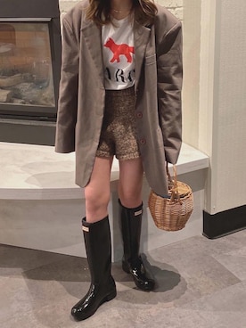 「STYLENANDA（スタイルナンダ）のアイテム（ジャケット/アウター）」を使った、keiさん（レディース・159cm）の秋コーディネート