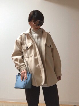 「frames RAY CASSIN（フレームスレイカズン）のアイテム（ブルゾン）」を使った、kotoさん（レディース・157cm）の冬コーディネート