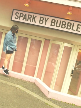 「原宿」｜「アイテム（デニムジャケット）」を使った、ㅇ ㄹさん（レディース・159cm）の夏コーディネート