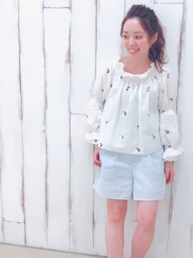 「ANAP（アナップ）のアイテム」を使った、Azumi Yoshimuraさん（レディース・148cm）の夏コーディネート