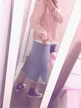 「MONKI（モンキ）のアイテム（パーカー）」を使った、@STPH77 Mickeyさん（レディース・160cm）の秋コーディネート