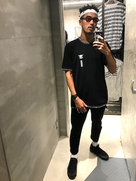 「A.FOUR Labs（エーフォーラブス）のアイテム」を使った、熊谷さん（メンズ・173cm）の秋コーディネート