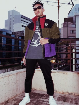 「BILLIONAIRE BOYS CLUB（ビリオネア・ボーイズ・クラブ）のアイテム（その他アウター）」を使った、熊谷さん（メンズ・174cm）の秋コーディネート