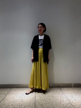 「TWO PALMS（トゥーパームス）のアイテム」を使った、大隅さん（レディース・158cm）の夏コーディネート