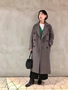 「RECOMMEND  ITEM STYLING」｜「アイテム（その他アウター）」を使った、大隅さん（レディース・158cm）の冬コーディネート