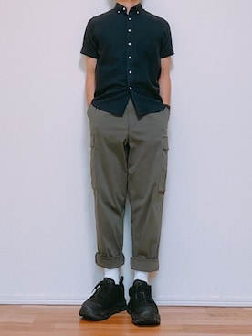 「HOKA（ホカ）のHOKA ONE ONE/ホカ オネ オネ　TOR ULTRA LOW WP/トールウルトラローウォータープルーフ（スニーカー）」を使った、ゆーさん（メンズ・165cm）の夏コーディネート