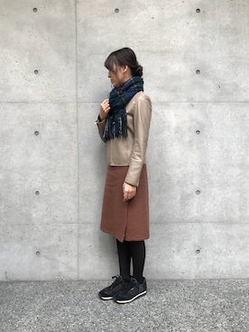 「Te chichi（テチチ）のアイテム」を使った、HAさん（レディース・160cm）の冬コーディネート