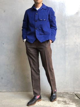 「COMME CA DU MODE（コムサデモード）のアイテム」を使った、Patoさん（メンズ・166cm）の春コーディネート