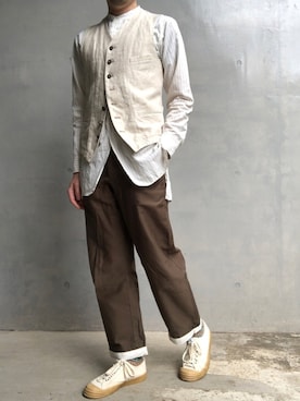 「ASEEDONCLOUD（アシードンクラウド）のアイテム」を使った、Patoさん（メンズ・166cm）の春コーディネート