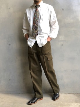 「アイテム（ネクタイ）」を使った、Patoさん（メンズ・166cm）の春コーディネート