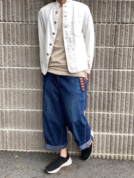 「ZARA（ザラ）のアイテム（スリッポン）」を使った、Patoさん（メンズ・165cm）の春コーディネート