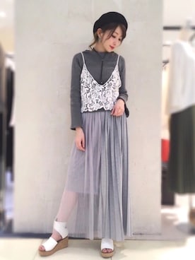 OSMOSISルミネ立川さん（レディース・161cm）の春コーディネート