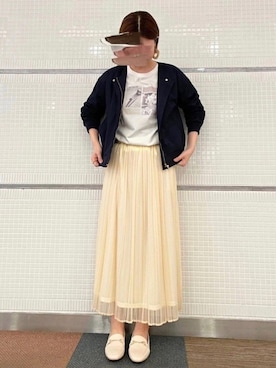 「ORiental TRaffic(ORiental TRaffic)」｜「アイテム（ブルゾン）」を使った、AKIRAさん（レディース・158cm）の春コーディネート