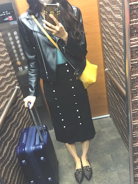 「ESPERANZA（エスペランサ）のアイテム（ローファー）」を使った、ののめろ✌︎さん（レディース・168cm）の秋コーディネート