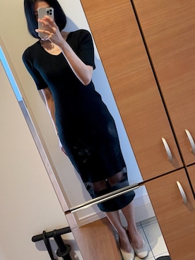 「LIPSERVICE（リップサービス）のアイテム（ワンピース/ドレス）」を使った、ののめろ✌︎さん（レディース・168cm）の春コーディネート