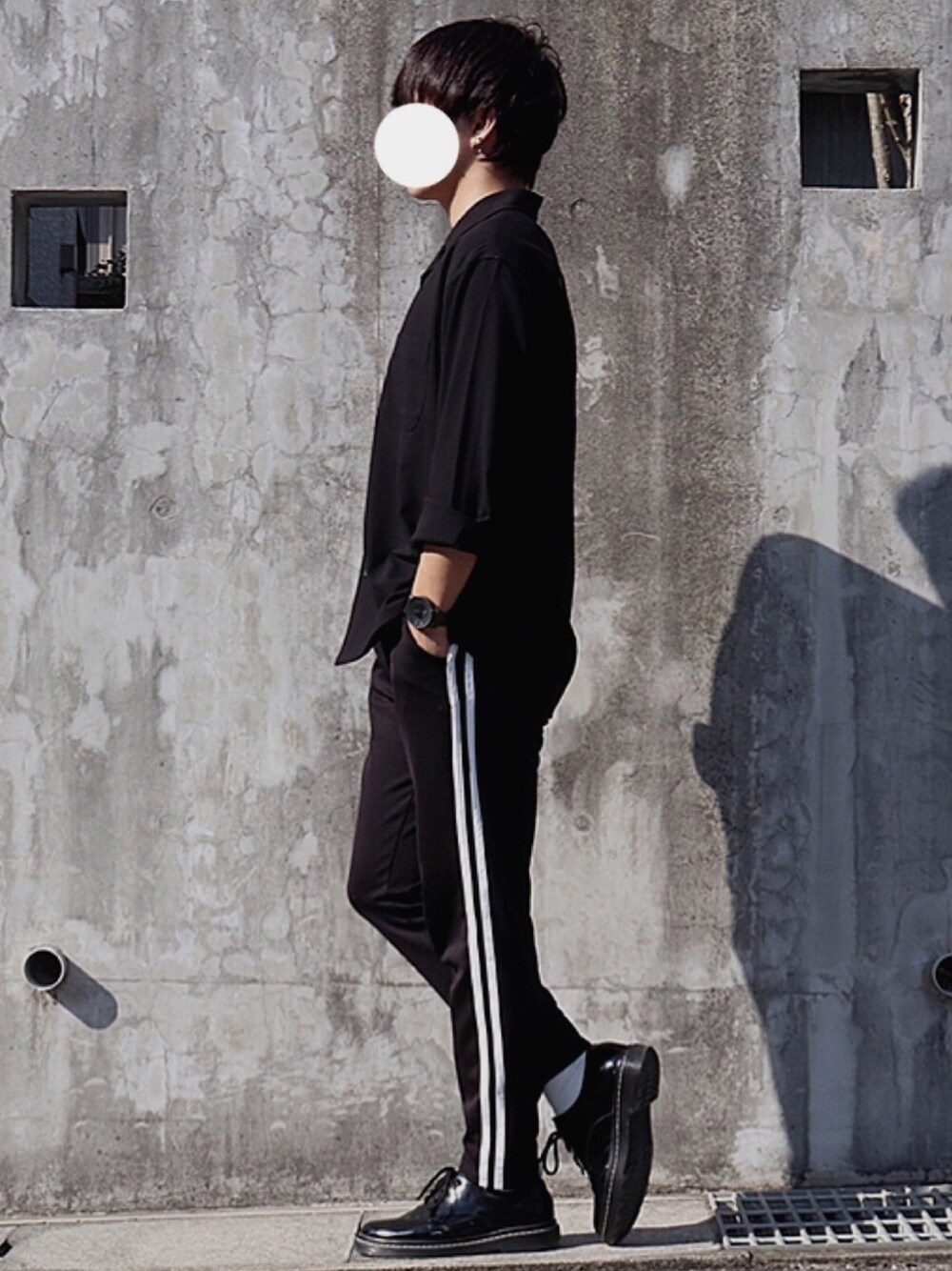 「ストリート服が好き、秋のコーデ、シンプル、黒、秋、休日スタイル、おしゃれさんと繋がりたい、ストリート、低身長、韓国ファッション」｜「GUのアイテム（ジャケット/アウター、グレー系）」を使った、TAKUMi*さん（メンズ・163cm）の秋コーディネートの1枚目の写真