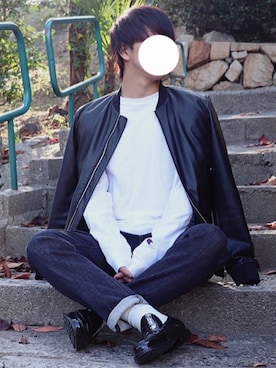 「シンプルおしゃれが好き」｜「アイテム（その他）」を使った、TAKUMi*さん（メンズ・163cm）の秋コーディネート