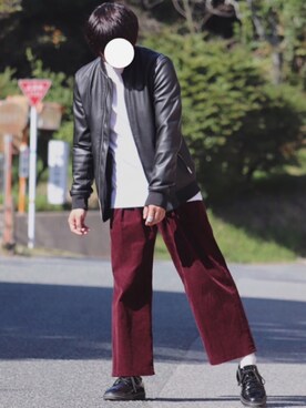 「シンプルおしゃれが好き」｜「アイテム（その他）」を使った、TAKUMi*さん（メンズ・163cm）の秋コーディネート