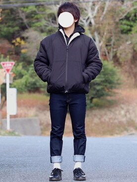 「アイテム（ブルゾン）」を使った、TAKUMi*さん（メンズ・163cm・10代）の冬コーディネート
