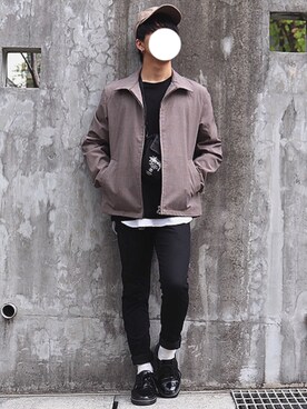 「アイテム（ブルゾン）」を使った、TAKUMi*さん（メンズ・163cm・10代）の秋コーディネート