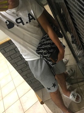 「JACKROSE(ジャックローズ)のアイテム(アクセサリー)」を使った、こんのしゅーへーさん(メンズ・173cm)の夏コーディネート