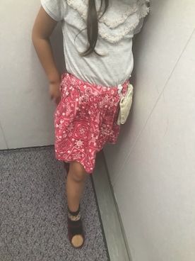 「娘」｜「アイテム（スカート）」を使った、ぽんちゃんさん（レディース・155cm）の秋コーディネート
