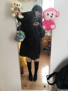 「MIXXO（ミッソ）のアイテム（ワンピース/ドレス）」を使った、YJX_0310さん（レディース・168cm）の冬コーディネート
