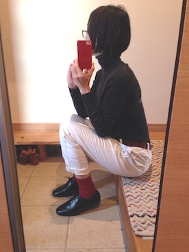 「NATURE（ナチュール）のアイテム」を使った、memeさん（レディース・159cm）の冬コーディネート