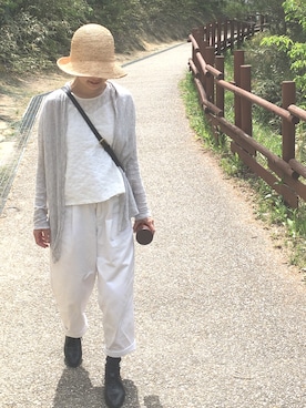 「NATURE（ナチュール）のアイテム」を使った、memeさん（レディース・159cm）の春コーディネート