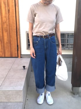 「NANO universe（ナノユニバース）のアイテム（ダッフルコート）」を使った、memeさん（レディース・159cm）の秋コーディネート