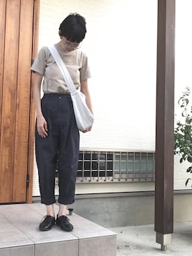 「NATURE（ナチュール）のアイテム」を使った、memeさん（レディース・159cm）の秋コーディネート