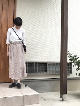 「NATURE（ナチュール）のアイテム」を使った、memeさん（レディース・159cm）の秋コーディネート