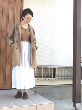 「SCAPA（スキャパ）のアイテム」を使った、memeさん（レディース・159cm）の秋コーディネート
