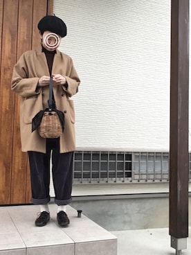 「NATURE（ナチュール）のアイテム」を使った、memeさん（レディース・159cm）の冬コーディネート