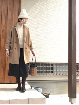 「NATURE（ナチュール）のアイテム」を使った、memeさん（レディース・159cm）の春コーディネート