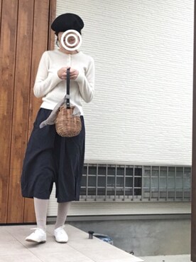 「マリンコーデ」｜「アイテム（その他シューズ）」を使った、memeさん（レディース・159cm）の春コーディネート